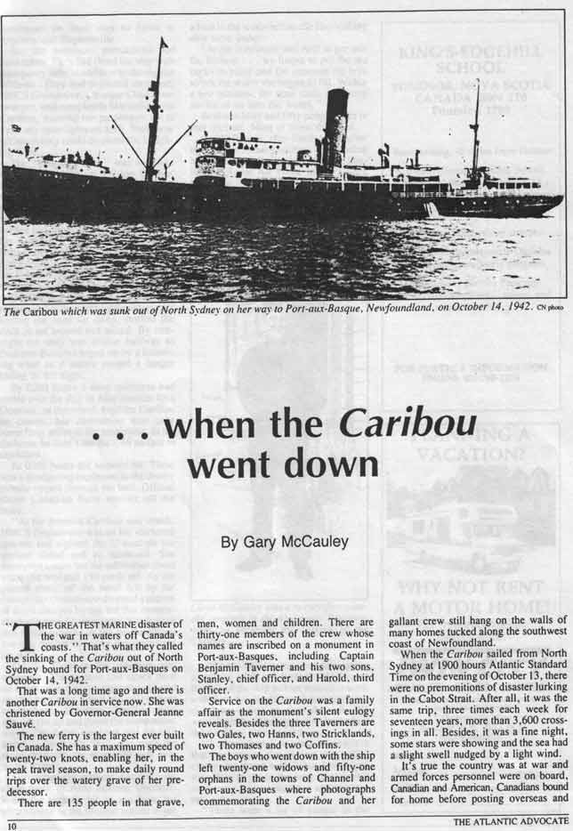 When the Caribou Went Down, Page 1 - Quand le caribou est descendu, la page 1