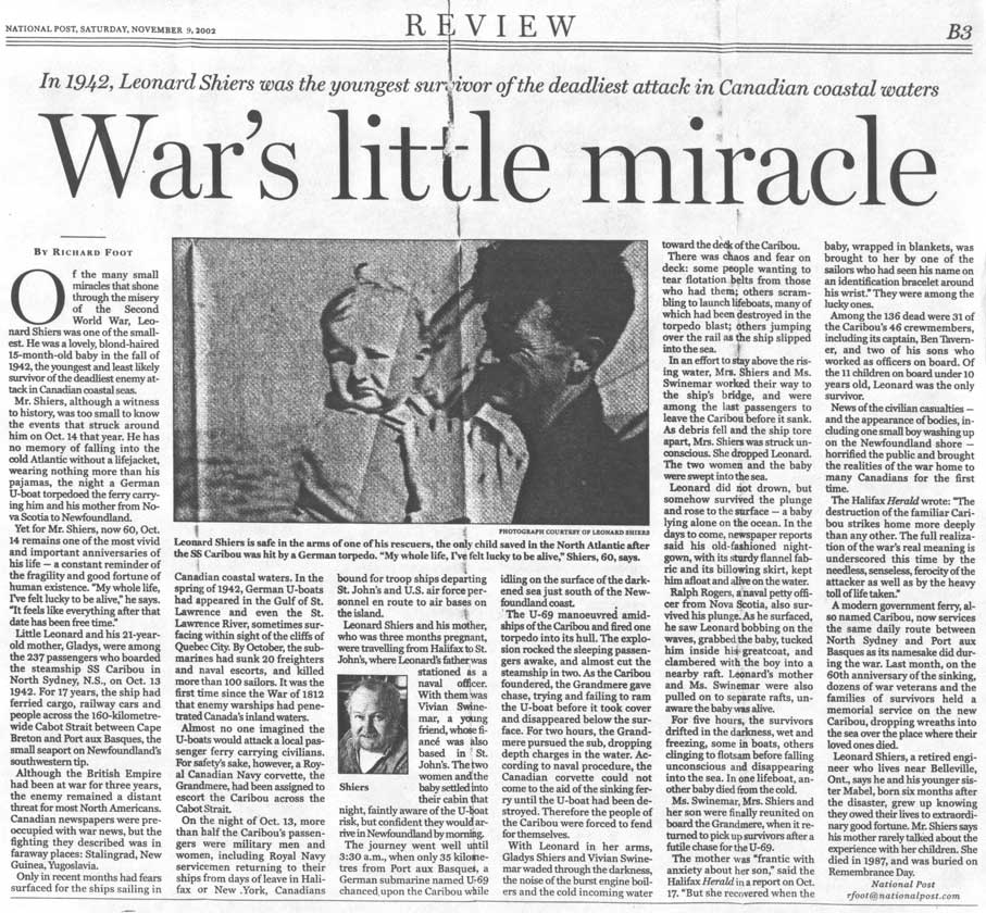 War's little Miracle - Peu de miracle de la guerre