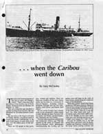 When the Caribou Went Down, Page 1 - Quand le caribou est descendu, la page 1