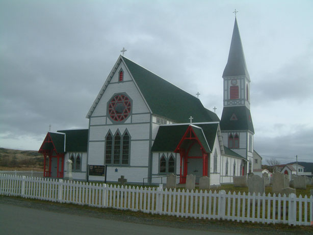 St. Paul's Church, Located in Trinity, NL, Canada houses the plaques of George Asphlet and the Crosses - L'glise de St. Paul, situe dans la Trinity, NL, Canada loge les plaques de George Asphlet et Crosses